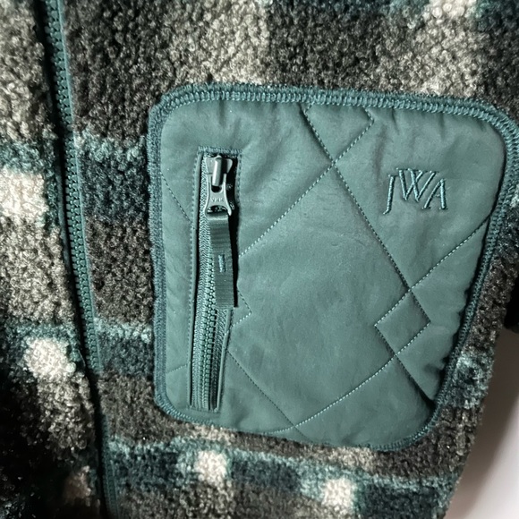 Uniqlo x JW Anderson green windproof outer fleece printed jacket size S - Picture 7 of 9